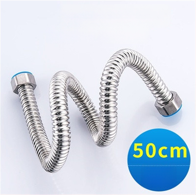 304 nerezová oceľová gofrovaná hadica pre prívod vody na sprchu a práčku — zabudovaná inštalácia do steny, 1.0 MPa, normálna teplota, proti úniku, značka Jinhong