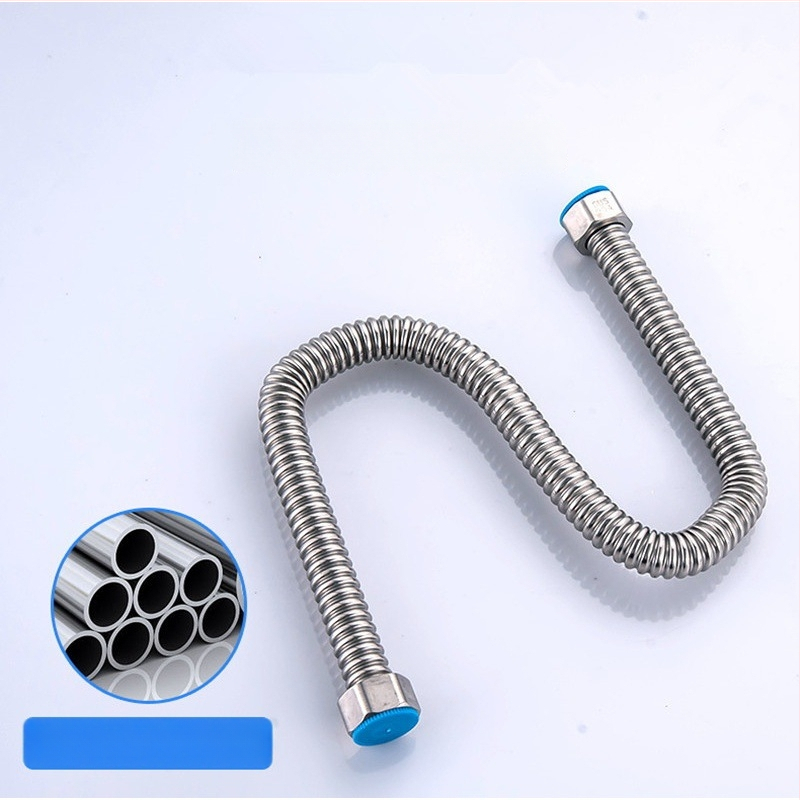304 nerezová oceľová gofrovaná hadica pre prívod vody na sprchu a práčku — zabudovaná inštalácia do steny, 1.0 MPa, normálna teplota, proti úniku, značka Jinhong