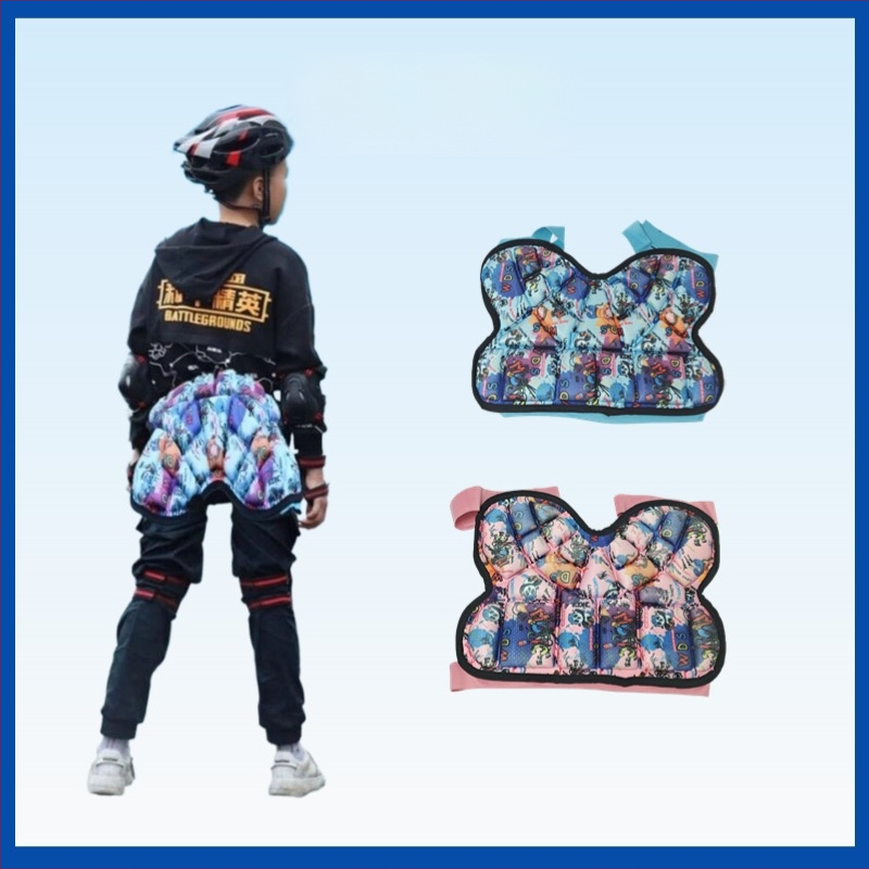 Inline korčuliarske nohavice s bedrovými vankúšmi pre deti – PU horný materiál; gumová podrážka; inline kolieska; PU kolieska; vhodné pre chlapcov aj dievčatá