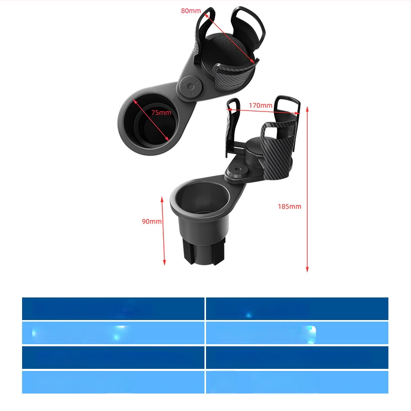 Автомобилен държач за чаши Carfu, ABS, модел AC-2388, подходящ за подлакътник и джоб на вратата