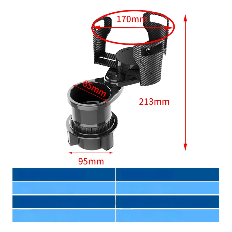 Автомобилен държач за чаши Carfu, ABS, модел AC-2388, подходящ за подлакътник и джоб на вратата