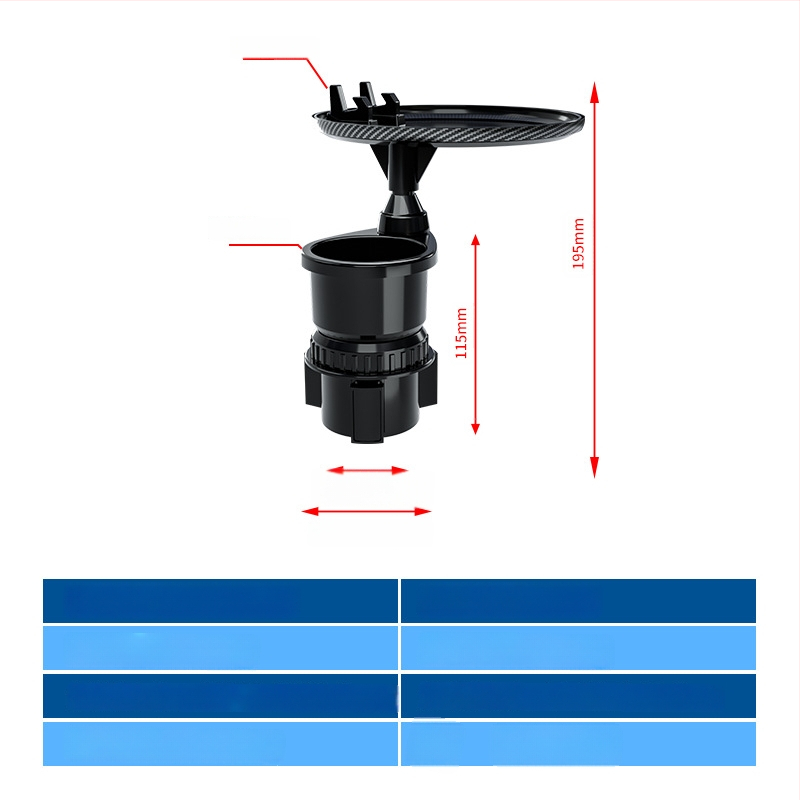 Автомобилен държач за чаши Carfu, ABS, модел AC-2388, подходящ за подлакътник и джоб на вратата