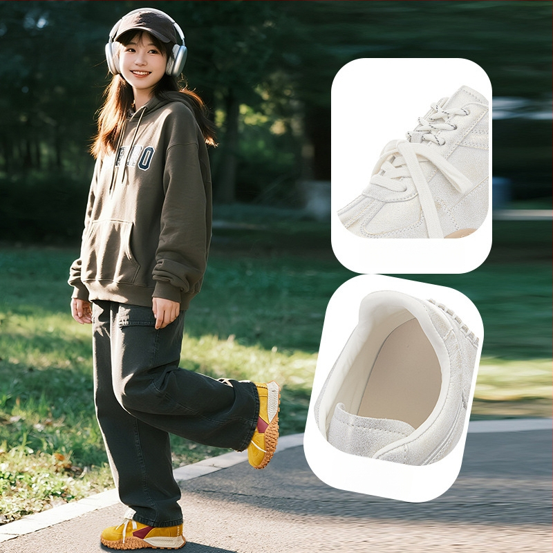 Μινγκλιου dad sneakers με ανύψωση 6 εκ, επάνω μέρος από συνθετικό δέρμα, κορδόνια μπροστά, σόλα από καουτσούκ, για γυναίκες