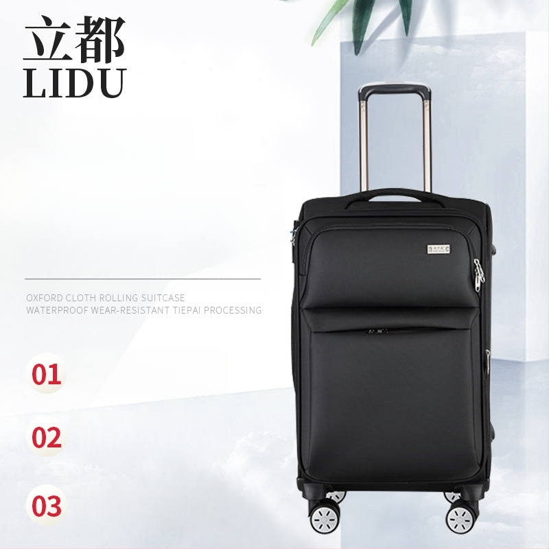 Oxford auduma ceļojumu čemods ar universālajiem riteņiem, ūdensizturīgs, pret zādzībām, atvērums ar rāvējslēdzēju