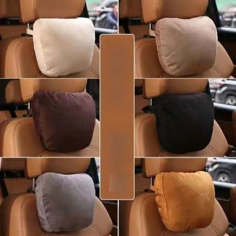 Automašīnas kakla spilvens ar ārējo materiālu no dabīgām šķiedrām, pildījums no vilnas, vasarai, karikatūru stils, saderīgs ar BYD