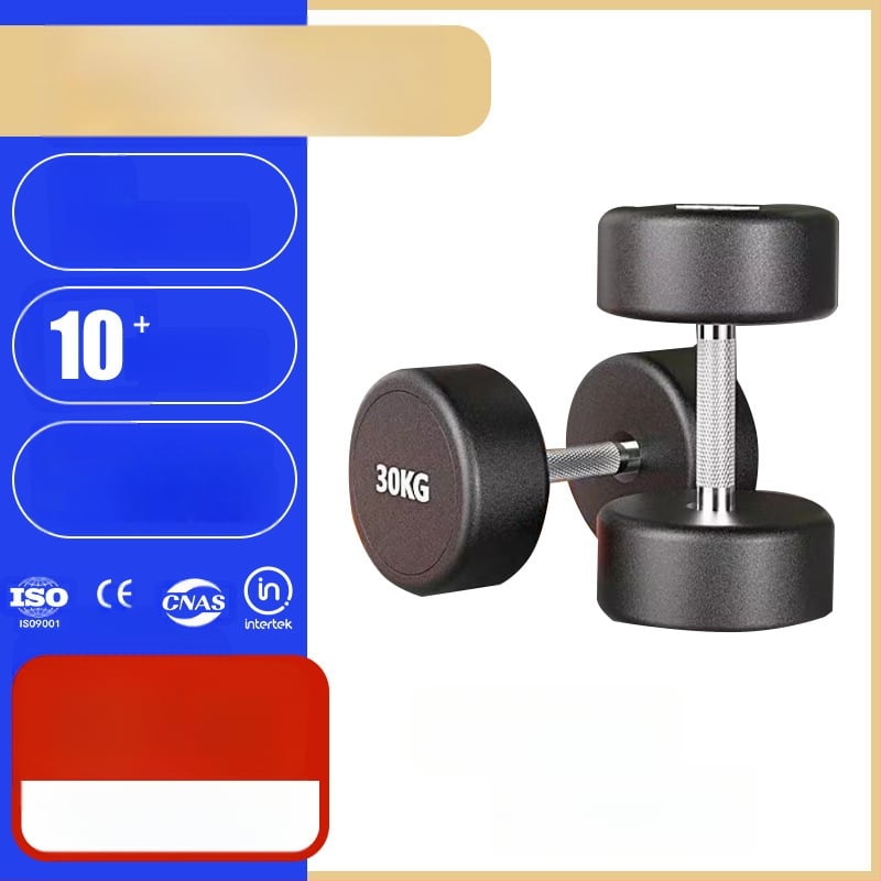 Činka z nehrdzavejúcej ocele, okrúhla hlava, gumový povlak, profesionálny tréning