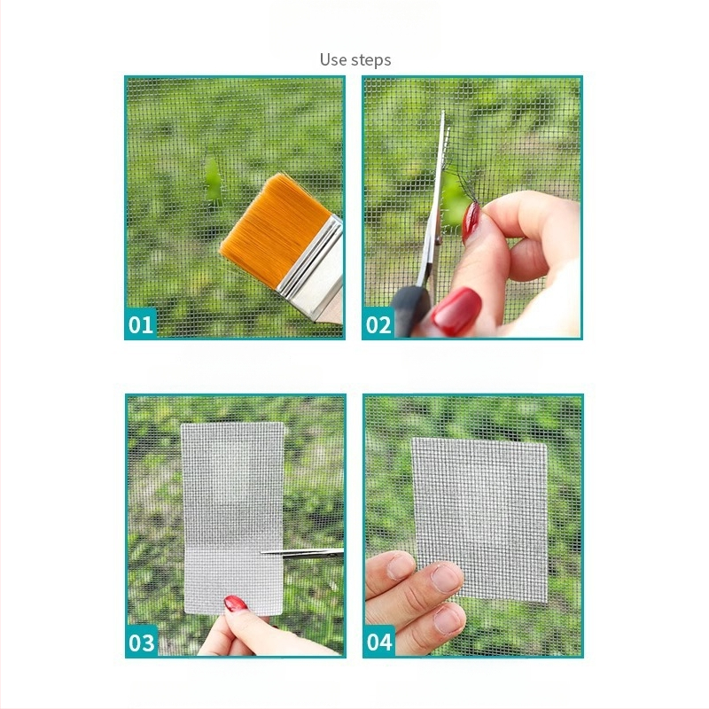 Patch na opravu siete proti komárom pre okno – samolepiaci, dýchajúci, jednorazový