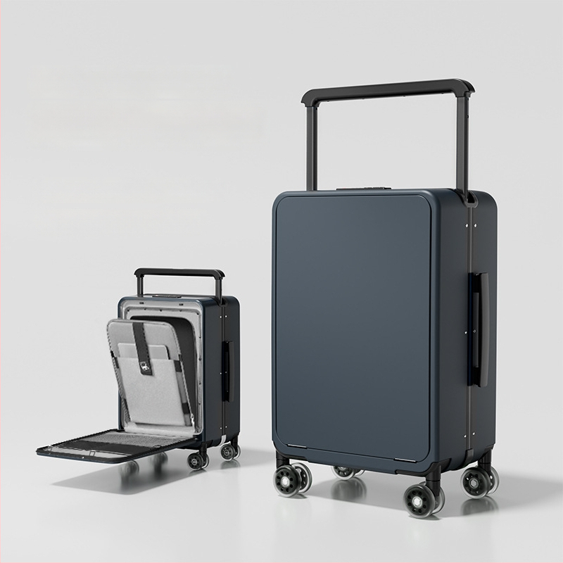 PC ciets korpuss ceļojumu soma ar priekšējā atvēruma dizainu, paplašināms, universālie riteņi, TSA kombinētā slēdzene