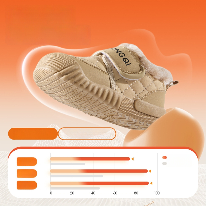 Detské zimné topánky pre batoľatá - Unisex, zapínanie na suchý zips, hrubá výstelka, vrchný materiál mikrovláknová koža, podrážka PVC