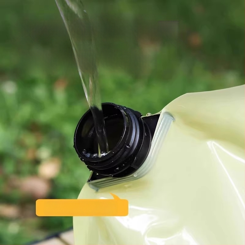 Vonkajšia zložiteľná vodná taška na kempovanie, vodeodolná tkanina, materiál PET-nylon-PE, objem 3L/5L/8L/10L