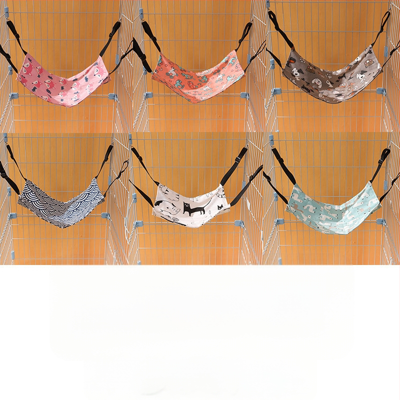 Lu Chong mačací hojdačkový pelech s fleecovou výstelkou, nastaviteľný, zavesiteľný