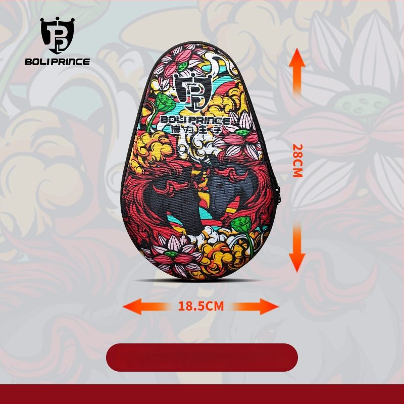 Prince Boli vízálló asztalitenisz ütőtaska, személyre szabható kivitel és nyomtatott logóval, tervezve a teniszezés felszerelésének tárolására.