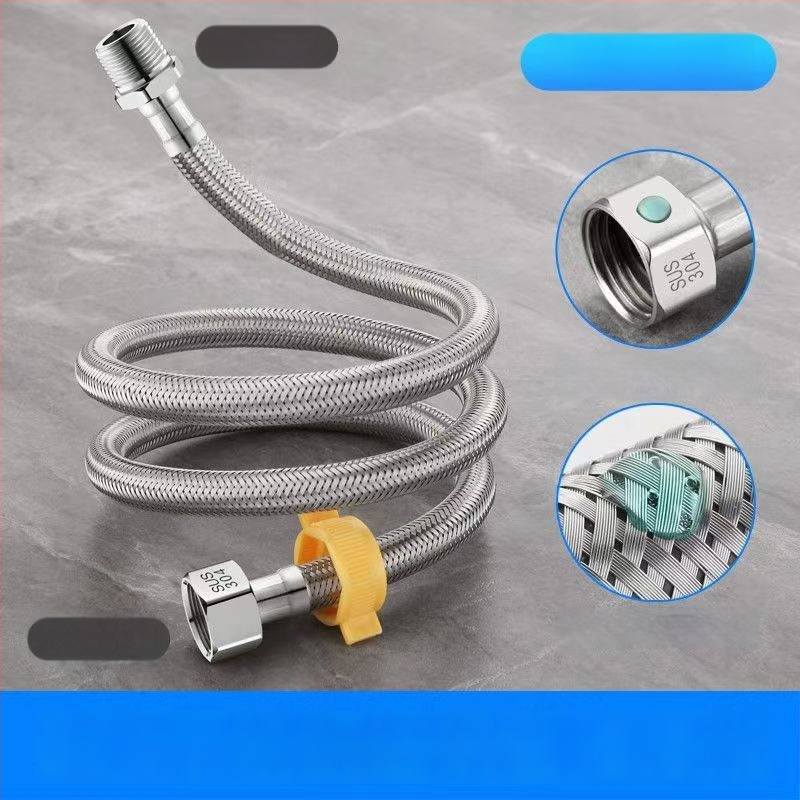 Hadica vstupu vody opletená z nehrdzavejúcej ocele 304, model 00, menovitý tlak 1.0, značka Yellow Nest, moderný štýl