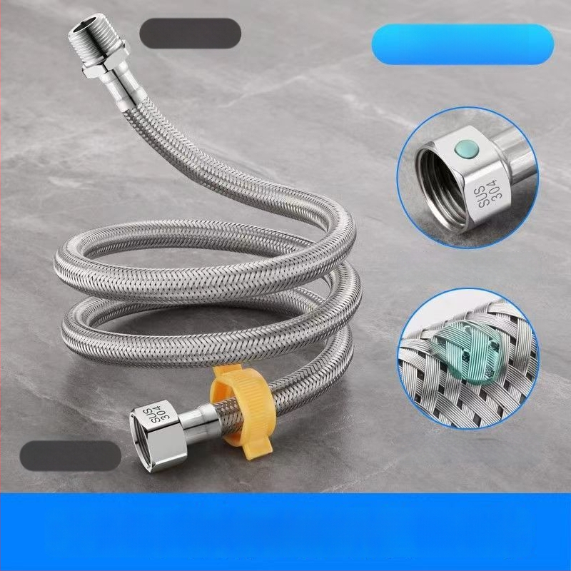 Hadica vstupu vody opletená z nehrdzavejúcej ocele 304, model 00, menovitý tlak 1.0, značka Yellow Nest, moderný štýl