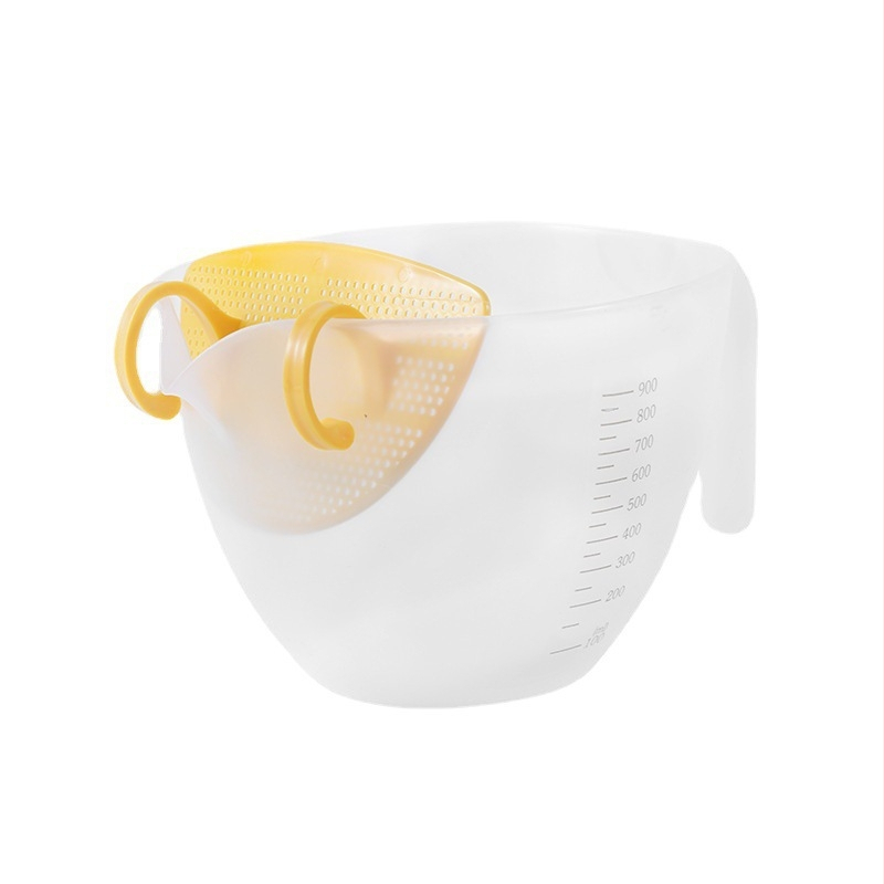 Šálka na filtráciu vajíčkovej tekutiny s meracou stupnicou, plastová, veľká kapacita, Defu, pôvod Yiwu