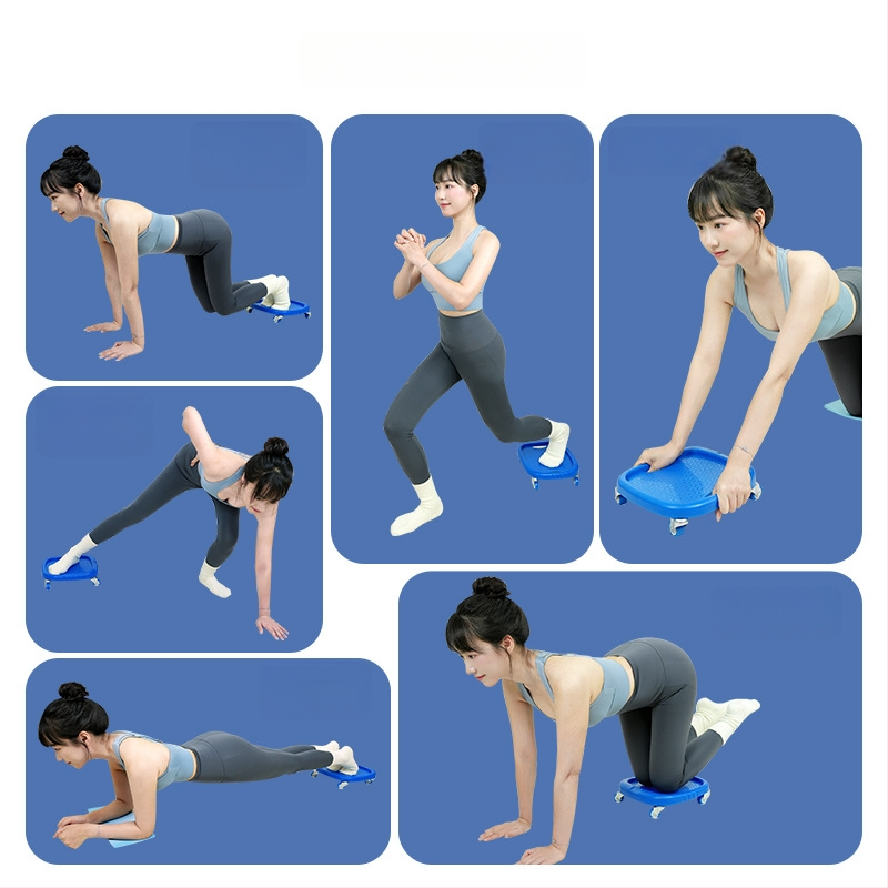 Kõhulihaste fitnessratas DL-858, 740 g, mitte kokkupandav, libiseva ketta kujundusega, kontoriks ja koduseks kasutuseks