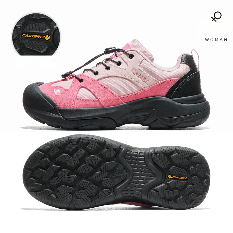 Camel turistické topánky – unisex, nízky vršok, priedušné, jednofarebné, na turistiku