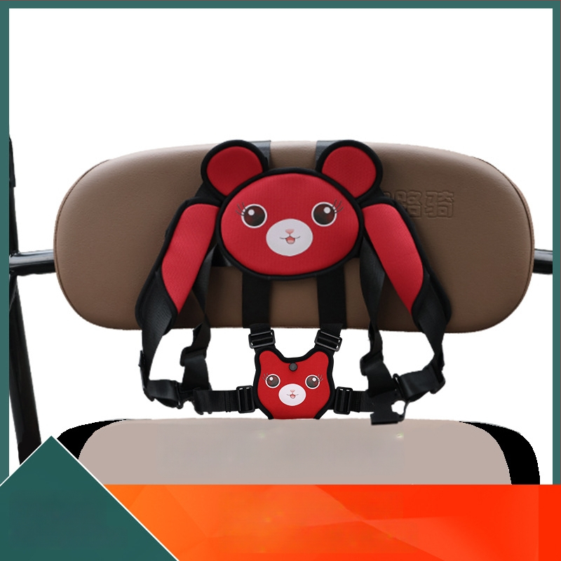 Bezpečnostný pás na zadné sedadlo pre dieťa na trojkolesovom bicykli, motocykli alebo elektrickom vozidle | Materiál: plast – oceľ / napodobenina nylonu | Vhodné pre vek 1,5–12 rokov | Pôvod: Guangzhou