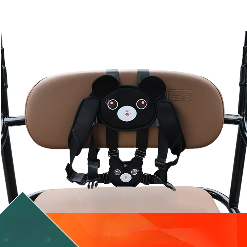 Bezpečnostný pás na zadné sedadlo pre dieťa na trojkolesovom bicykli, motocykli alebo elektrickom vozidle | Materiál: plast – oceľ / napodobenina nylonu | Vhodné pre vek 1,5–12 rokov | Pôvod: Guangzhou