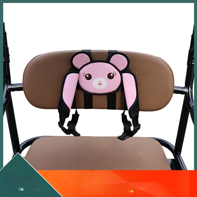 Bezpečnostný pás na zadné sedadlo pre dieťa na trojkolesovom bicykli, motocykli alebo elektrickom vozidle | Materiál: plast – oceľ / napodobenina nylonu | Vhodné pre vek 1,5–12 rokov | Pôvod: Guangzhou