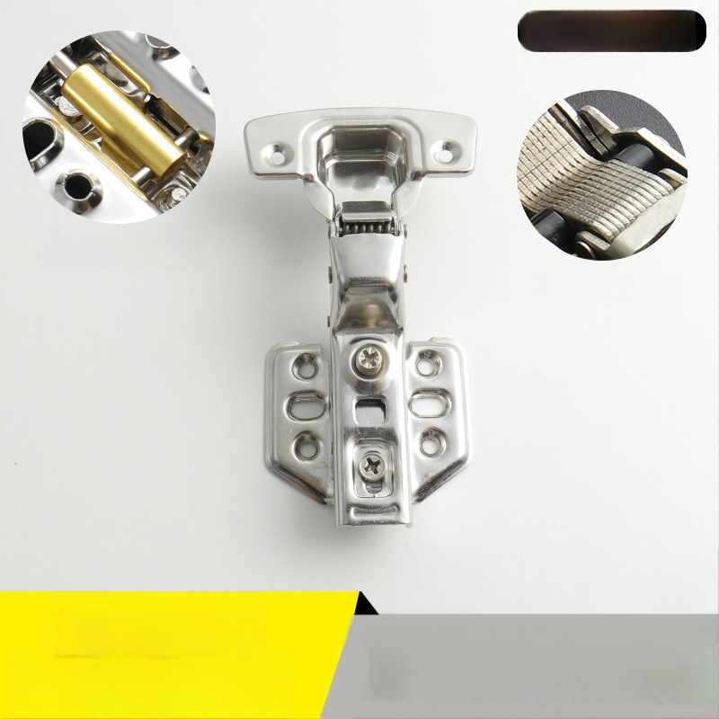 Pánt na šatník z nehrdzavejúcej ocele s hydraulickým tlmením, niklový povrch, kód Kg-g6