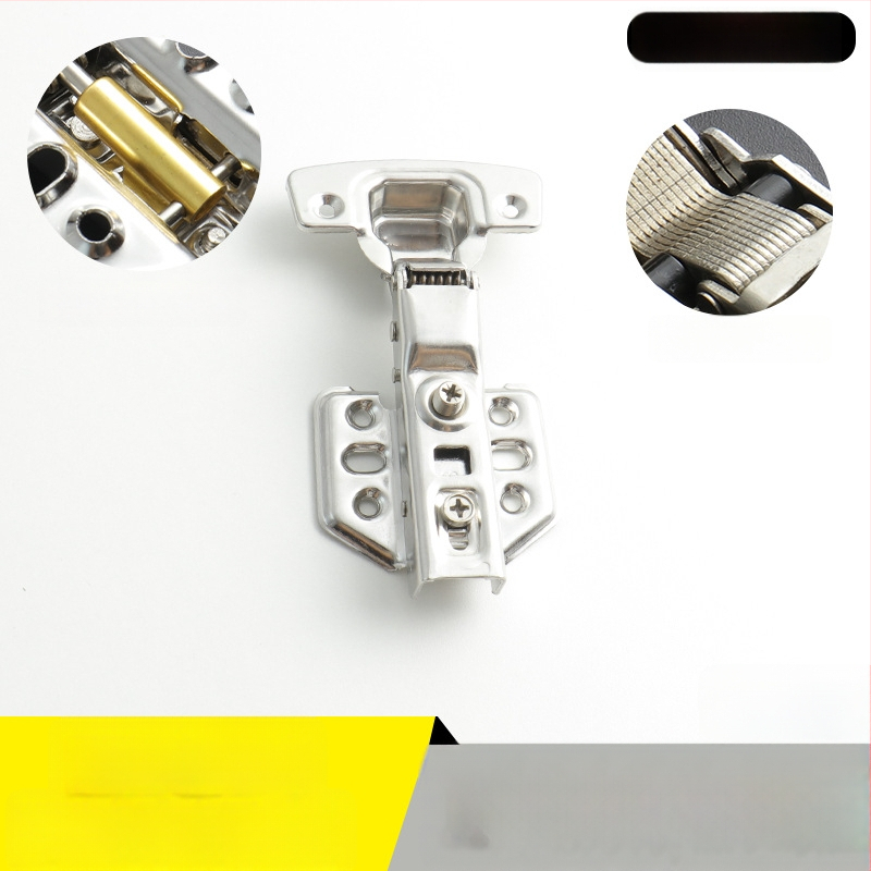 Pánt na šatník z nehrdzavejúcej ocele s hydraulickým tlmením, niklový povrch, kód Kg-g6