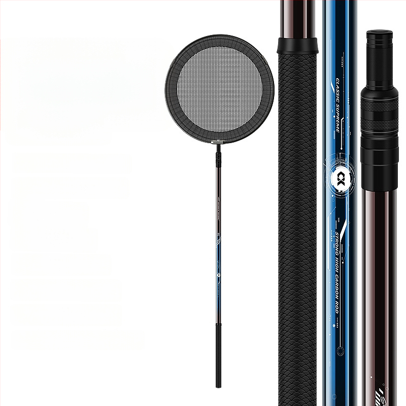 Drooping String uhlíkový teleskopický palica na sieť na ryby – ultra ľahká, odolná, vyrobené v Číne