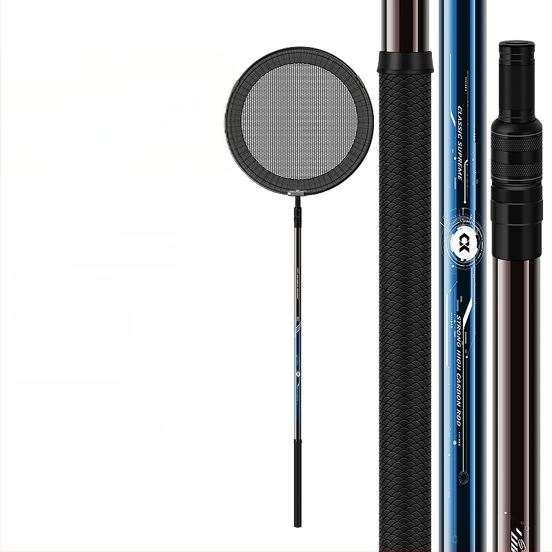 Drooping String uhlíkový teleskopický palica na sieť na ryby – ultra ľahká, odolná, vyrobené v Číne