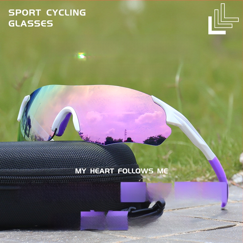 Cyklistické okuliare deň-noc, TR90, proti vetru, bez rámu, unisex, kompatibilné s dioptrickými sklami