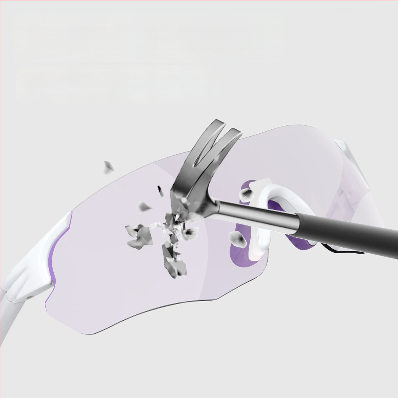 Cyklistické okuliare deň-noc, TR90, proti vetru, bez rámu, unisex, kompatibilné s dioptrickými sklami