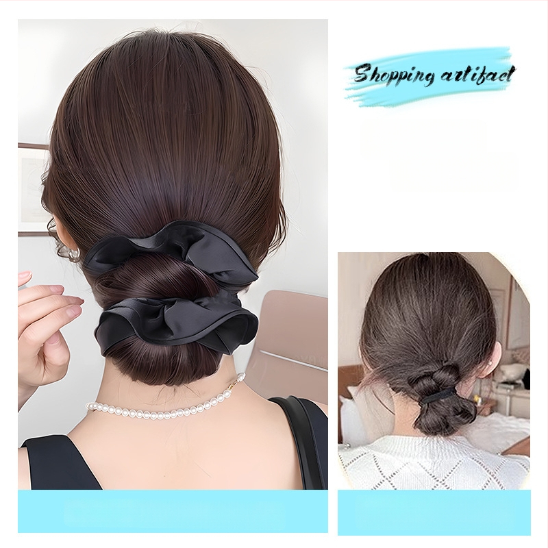 Parochňa s drdolom pre ženy – hodváb vysokoteplotný, krátka dĺžka, nie je možné farbiť ani trvalú úpravu