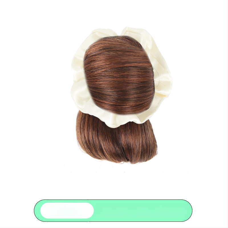 Parochňa s drdolom pre ženy – hodváb vysokoteplotný, krátka dĺžka, nie je možné farbiť ani trvalú úpravu