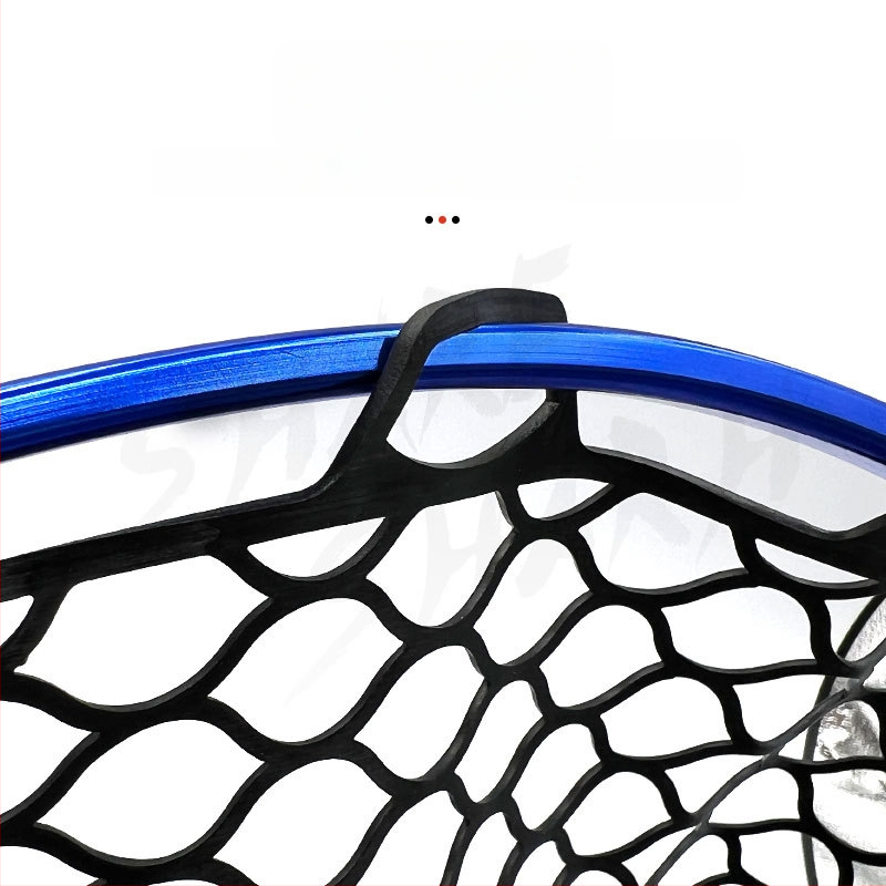 Skladacia teleskopická rybárska sieť s hliníkovou zliatinou a gumovou sieťou