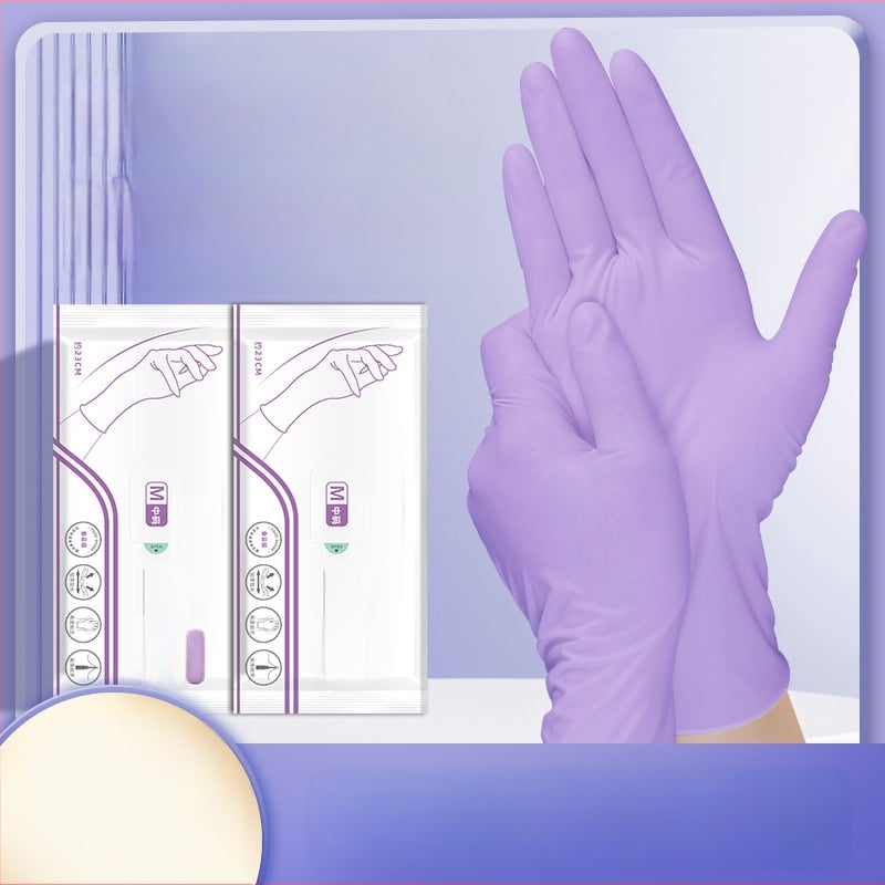 Nitrilové kuchynské rukavice – hrubšie, vodeodolné, jednorázové pre domáce upratovanie