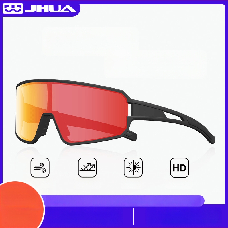 Cyklistické okuliare s TAC polarizáciou, rám TR90, vetruodolné, UV ochrana, nastaviteľné nosové podložky