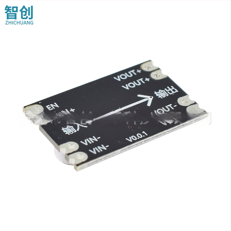 Modul de alimentare DC-DC cu conversie step-down, ieșiri duale 12V și 5V, 2A, intrare 6,3–50V, design compact