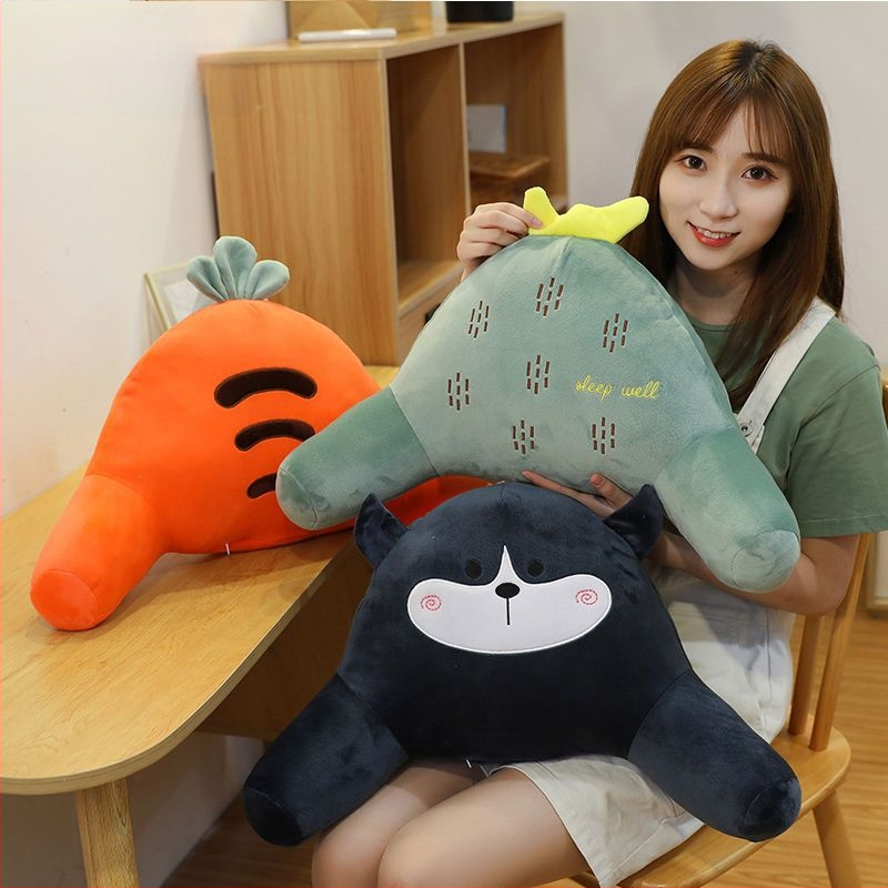 Bedrový vankúš pre kanceláriu, auto a pohovku – plyšový poťah, PP bavlnené výplne, strapový okraj, jednoduchý moderný štýl