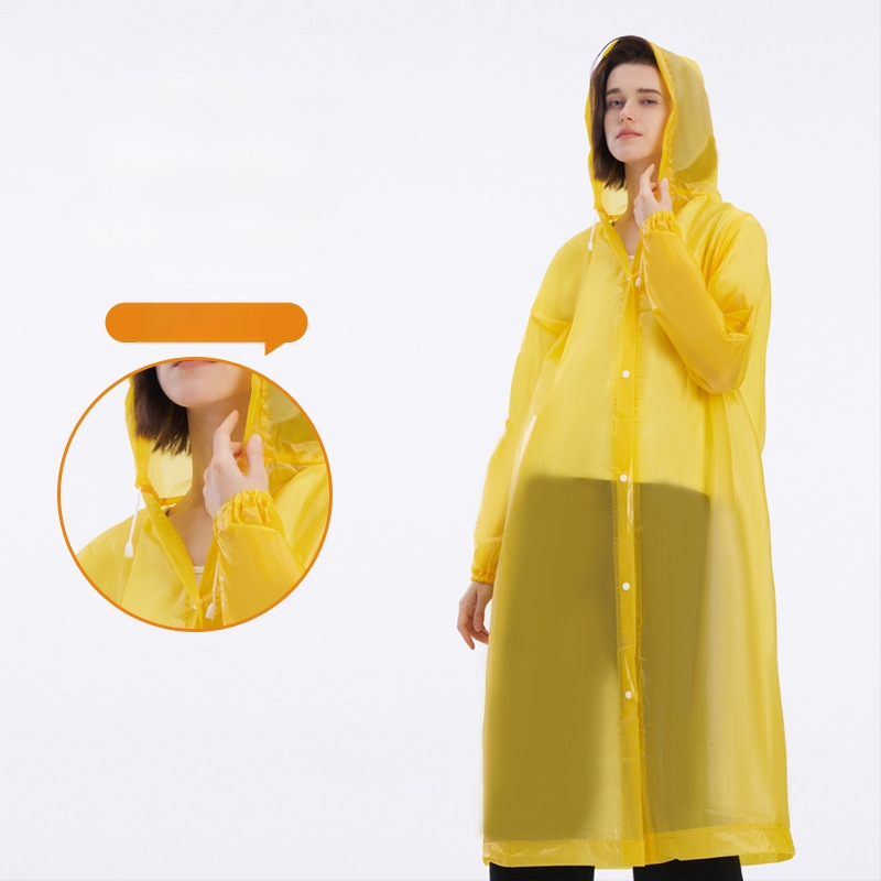 PEVA еднократен дъждобран-понче за възрастни, стандартна дебелина, карикатурен стил