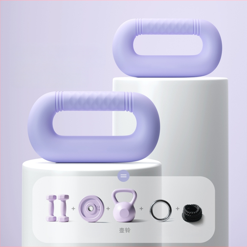 Ringový činkový kruh pre domáce použitie – PVC + želejný piesok, 1/1,5/2/2,5 kg, vhodný pre fitness a tvarovanie tela