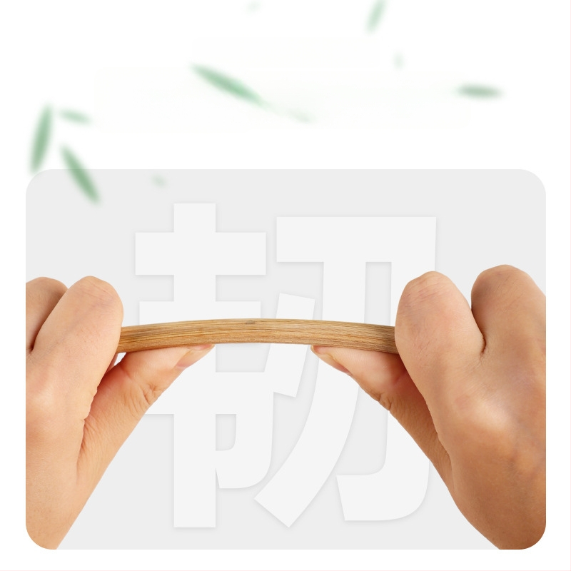 Jednorázové bambusové paličky na jedlo, s tvrdeným a zosilneným dizajnom, 50 párov na balenie, samostatné balenie, značka Guyuetiancheng