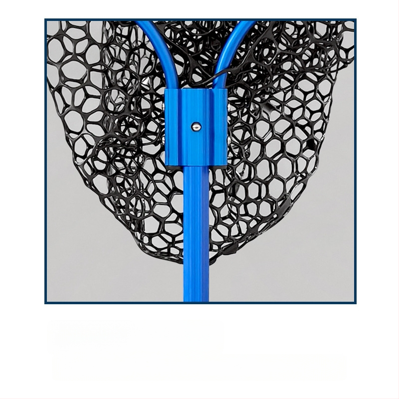Rybačská sieť z hliníkovej zliatiny so silikónovým okom, výsuvná, nosnosť 10 kg