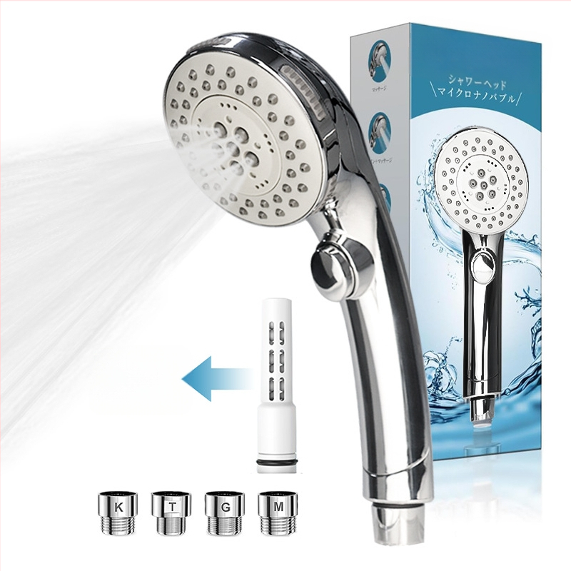 Ručný sprchový systém s americkým štýlom trysky, ABS materiál, úspora vody s mikrobublinkami, odstraňovanie chlóru