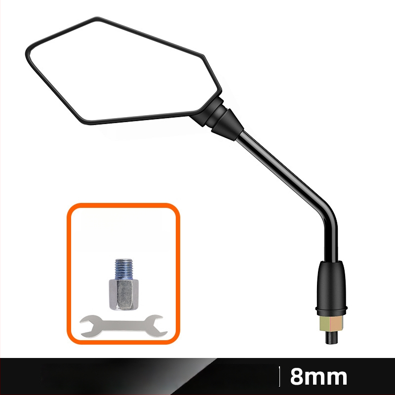 Ľavostranné spätné zrkadlo pre elektrické kolobežky Yadi E8 Laida, Kepu, sklenené