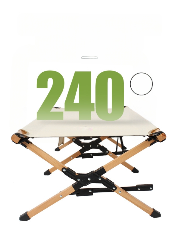 Prenosné zložené kempingové lôžko z hliníkovej zliatiny, 7 kg, nosnosť 150 kg, povrch z Oxford textílie, integrovaný skladací dizajn