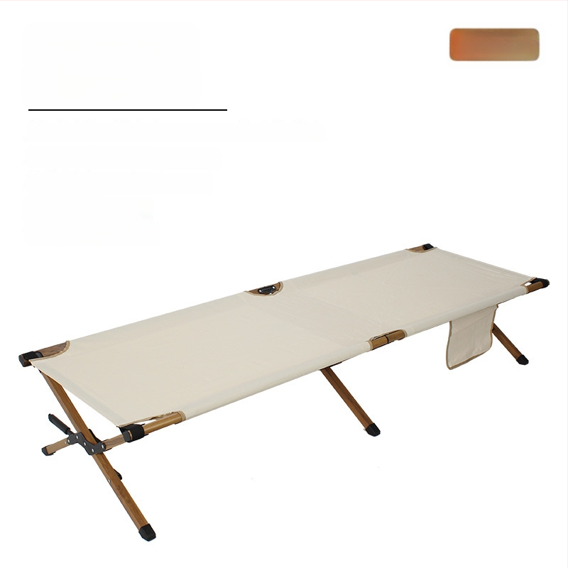 Prenosné zložené kempingové lôžko z hliníkovej zliatiny, 7 kg, nosnosť 150 kg, povrch z Oxford textílie, integrovaný skladací dizajn
