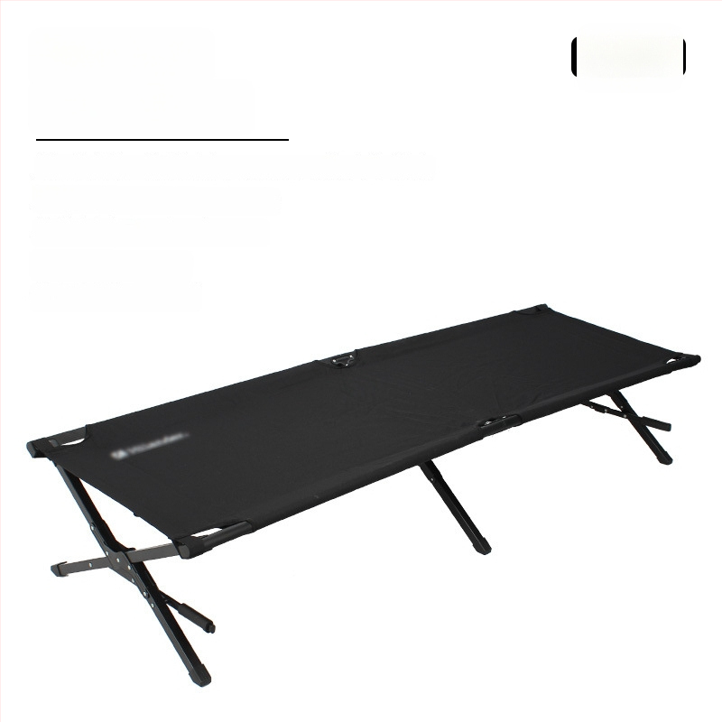 Prenosné zložené kempingové lôžko z hliníkovej zliatiny, 7 kg, nosnosť 150 kg, povrch z Oxford textílie, integrovaný skladací dizajn