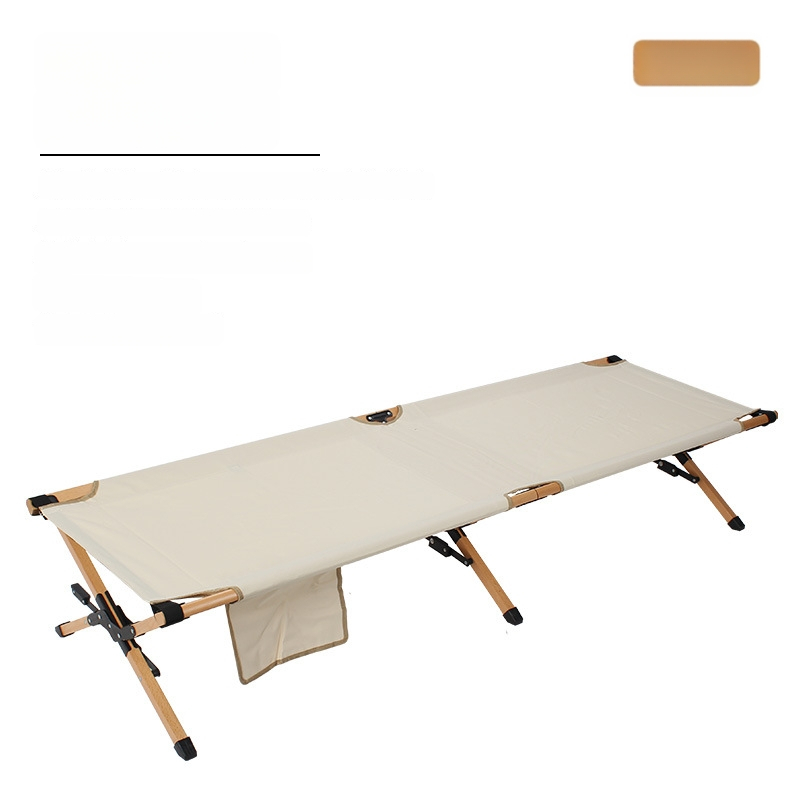 Prenosné zložené kempingové lôžko z hliníkovej zliatiny, 7 kg, nosnosť 150 kg, povrch z Oxford textílie, integrovaný skladací dizajn