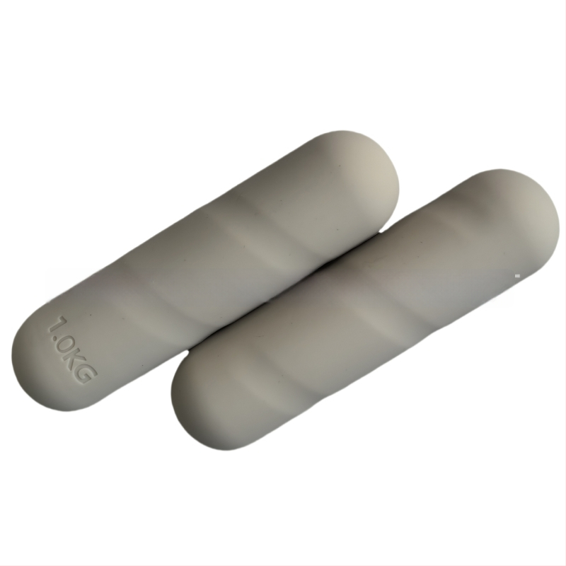 Silikónová palica na tréning paží – železo a silikón, protišmyková úchytka, vhodná pre Pilates/Jóga, hmotnosť 2 kg za pár