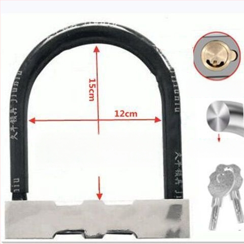 Guan ling zámok na auto, nerezová oceľ, moderný minimalistický štýl, všeobecné použitie.
