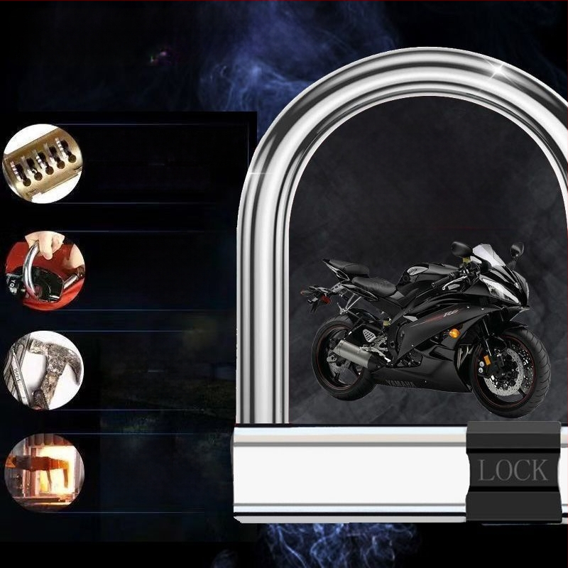 Guan ling zámok na auto, nerezová oceľ, moderný minimalistický štýl, všeobecné použitie.